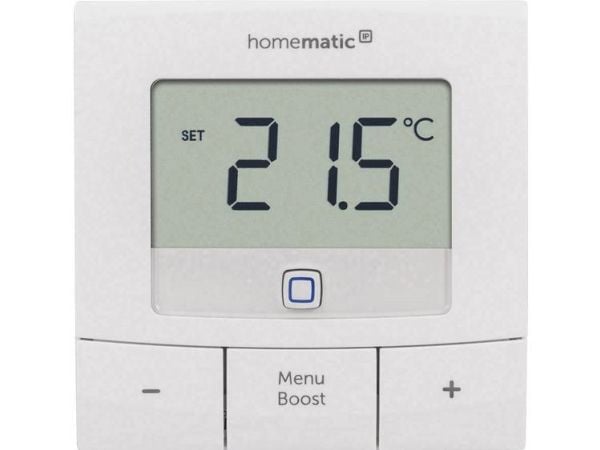 Homematic IP HMIP-WTH-B, RF, Valkoinen, IP20, 160 m, CE, LCD