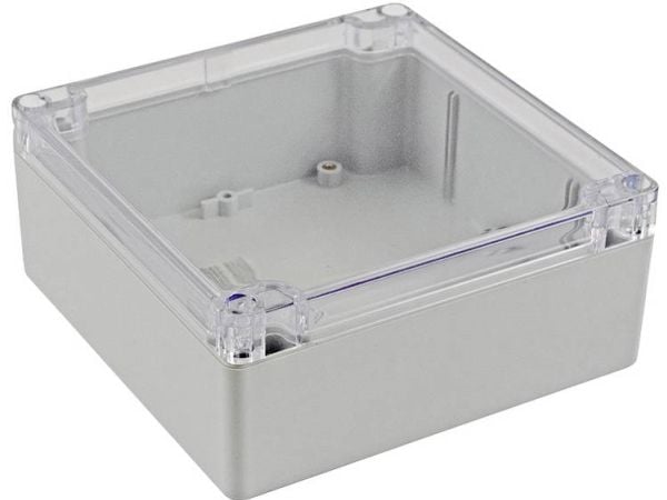Hammond Electronics 1554 PC CL 1554Q2GYCL Universalkabinett Polykarbonat Grå 1 stk
