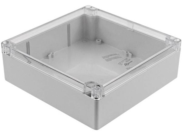 Hammond Electronics 1554 PC CL 1554W2GYCL universalkabinett polykarbonat grå 1 stk