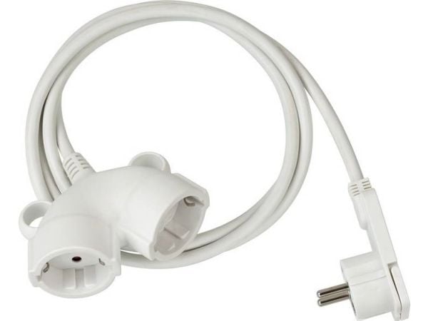 Brennenstuhl 1161820225, 5 m, 2 AC-pistorasia(a), Sisätila, Tyyppi E / F, IP20, Polyvinyylikloridi (PVC), Muovi