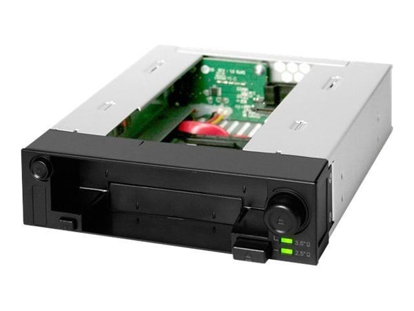 Cremax ICY Dock DuoSwap MB971SP-B - Hus for lagringsenheter - 2,5", 3,5" - svart