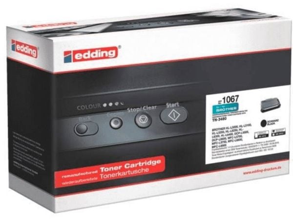 Edding EDD-1067, 8000 sivua, musta, 1 kpl
