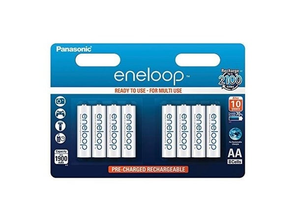 Panasonic Eneloop HR-3UTGB - Batteri 8 x AA-type - NiMH - (oppladbart) - 1900 mAh