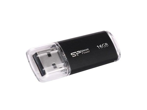SILICON POWER Ultima II I-Series - USB-flashstasjon - 16 GB - USB 2.0 - svart