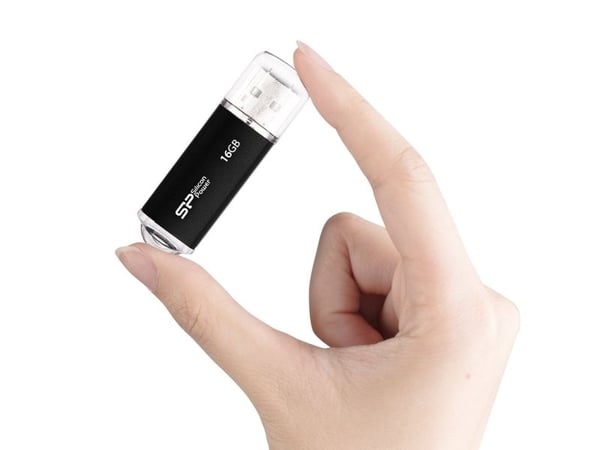 SILICON POWER Ultima II I-Series - USB-flashstasjon - 16 GB - USB 2.0 - svart