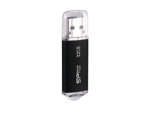 SILICON POWER Ultima II I-Series - USB-flashstasjon - 32 GB - USB 2.0 - svart