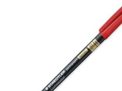 Staedtler Lumocolor 319, Hienojakoinen, 1 väriä, Punainen, 0,6 mm, Polypropeeni (PP)