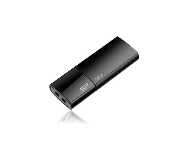 SILICON POWER Ultima U05 - USB-flashstasjon - 32 GB - USB 2.0 - klassisk svart