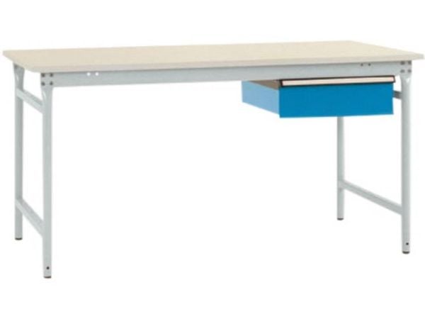 Manuflex BB5231.7035 arbeidsbord gråhvit (RAL 7035)