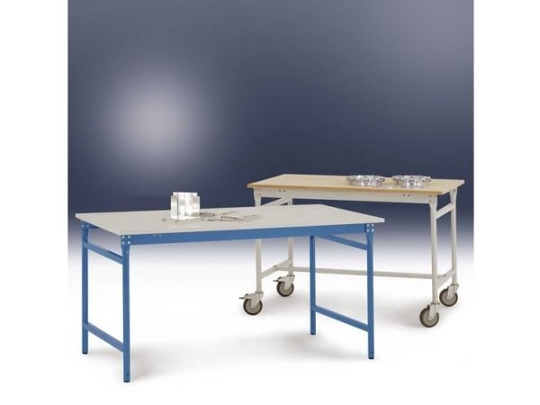 Manuflex BB3009.7035 arbeidsbord gråhvit (RAL 7035)
