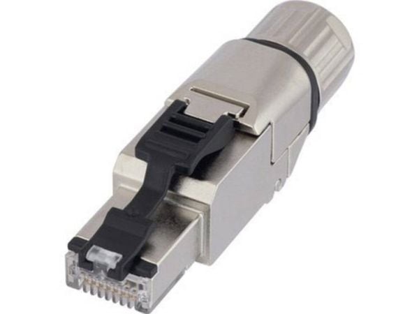 Lapp 21700652, RJ 45, Sort, Rustfritt stål, Hankjønn, Nickel, Cat6a, 0 - 40 °C