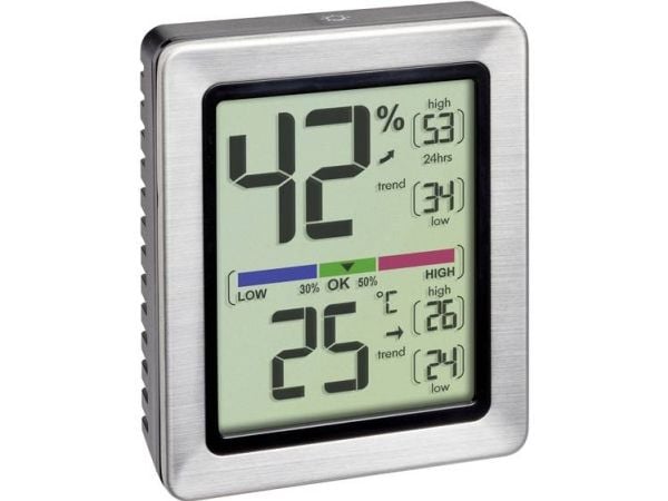 TFA Dostmann EXACTO termo-/hygrometer sølv (30.5047.54.K)
