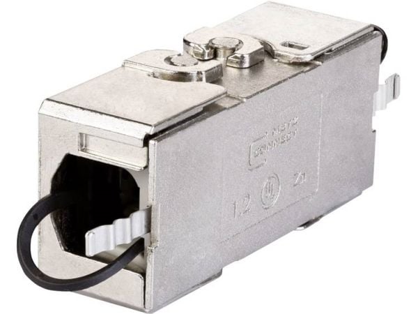 Metz Connect Cable connector class EA 180° - Kabelmuffe - CAT 7 - STP - metallisk