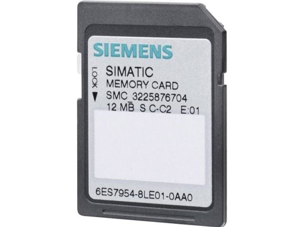 S7-muistikortti 12 MB TIL S7-1200 S7-1500 og ET200SP 1500 CPU