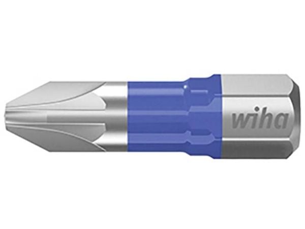 Wiha 41603, 5 stykker, Pozidriv, PZ 3, 25 mm, 25,4 / 4 mm (1 / 4"), Sekskantet