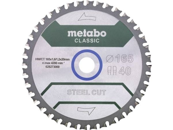 Metabo 628273000, Metalli, 16,5 cm, 2 cm, 1,2 mm, 1,6 mm, Metabo