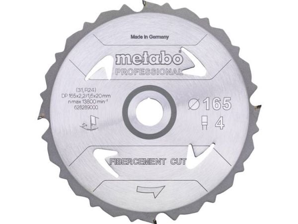 Metabo 628287000, Sponplate, Fibre board, 16 cm, 2 cm, 1,6 mm, 2,2 mm, Metabo