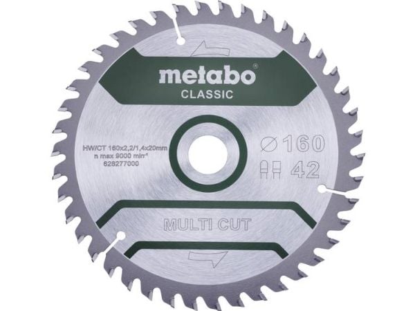 Metabo Classic Multi Cut - Sirkelformet sagblad - 160 mm - 42 tenner