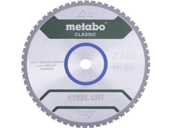Metabo STEEL CUT CLASSIC 628651000 sirkelsagblad 165 x 20 x 1,2 mm antall tenner: 40 1 stk (628651000)