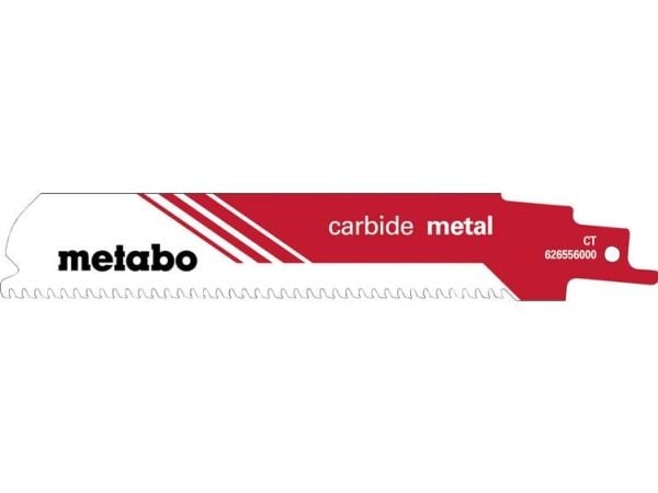 Metabo 626556000, Sabelsagblad, Karbid, Rød, Hvit, 3 mm, 1,25 mm, 15 cm