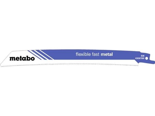 Metabo 626567000, Sabelsagblad, Bimetall, Blå, Hvit, 1,4 mm, 0,9 mm, 22,5 cm