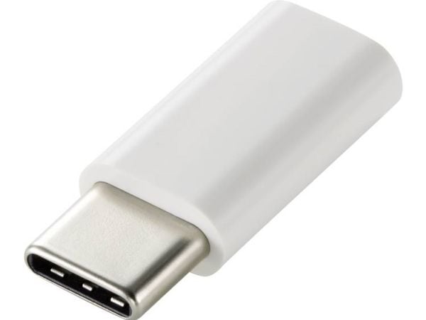 Renkforce RF-4472308, USB tyyppi C, USB Micro B, valkoinen
