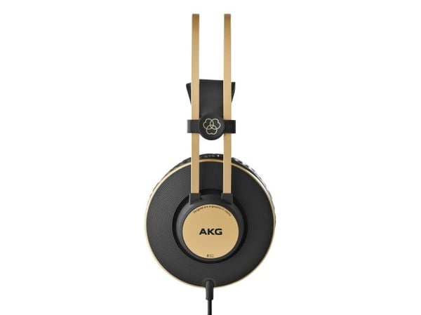 AKG K92, langalliset, 16 - 22000 Hz, Stage/studio, 200 g, kuulokkeet, musta, kultainen