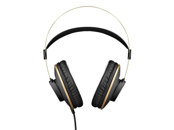 AKG K92, langalliset, 16 - 22000 Hz, Stage/studio, 200 g, kuulokkeet, musta, kultainen