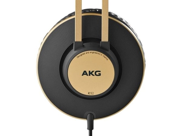 AKG K92, langalliset, 16 - 22000 Hz, Stage/studio, 200 g, kuulokkeet, musta, kultainen