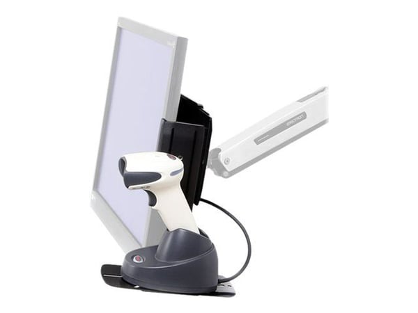 Ergotron skannerhylle, VESA Attach - Hylde til stregkodescanner - sort - for P/N: 45-353-026