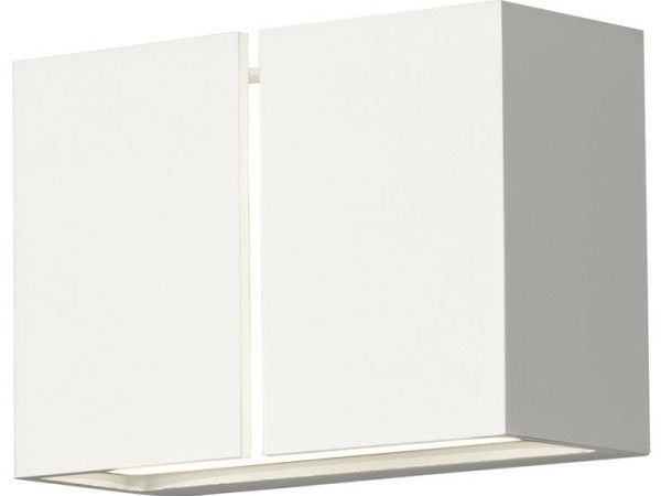 Konstsmide Pavia, Utendørs veggbelysning, Hvit, Aluminium, IP54, Fasade, I