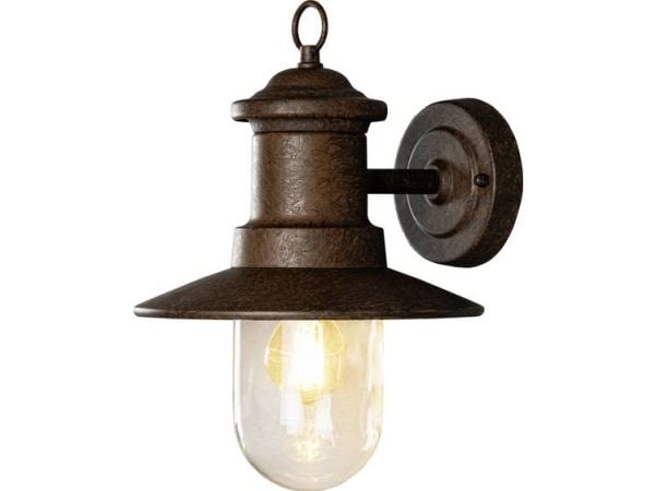 Konstsmide Napoli 7346-970 utomhus väggbelysning E27 60 W galler