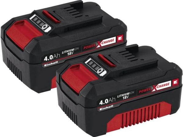 Einhell 4511489, Batteri, Lithium-Ion (Li-Ion), 4 Ah, 18 V, Einhell, Sort, Rød