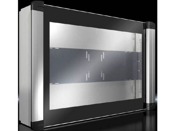Rittal 6321.050, Aluminium, Plast, Polyuretan (PU), Stål, Grå, Liggende, 61 cm (24"), 75 x 100 mm, 75 x 100 mm