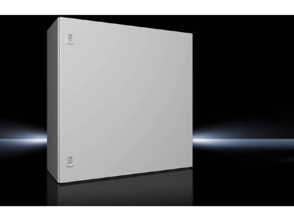 RITTAL AX Compact board, WHD: 760x760x300 mm, stålplåt, med monteringsplatta, enkeldörr, två vridlås
