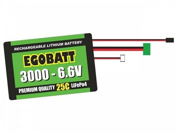 PICHLER C8354, Oppladbart batteri, Lithium Iron Phosphate (LiFePO4), 6,6 V, 1 stykker, 2200 mAh, 21,8 Wh