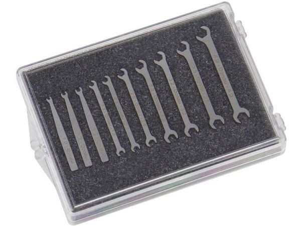 Donau Elektronik 980-SET mikrofastnøkkelsett 10 deler 1-4 mm