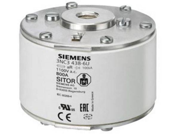 Siemens 3NC33386U Sikringsindsats Sikringsstørrelse = 3 800 A 1000 V 3 stk