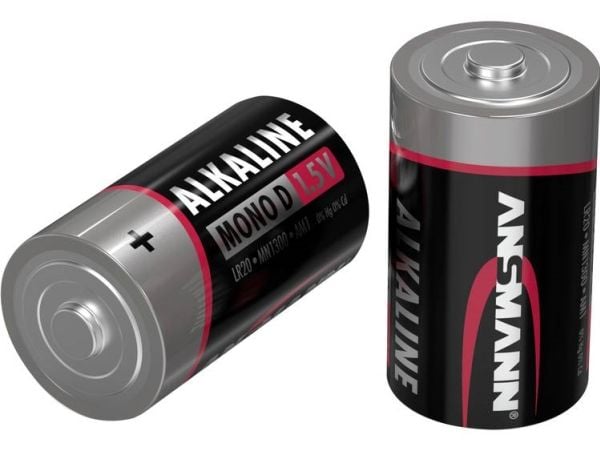 ANSMANN RED LINE - Batteri 2 x D - alkaliskt