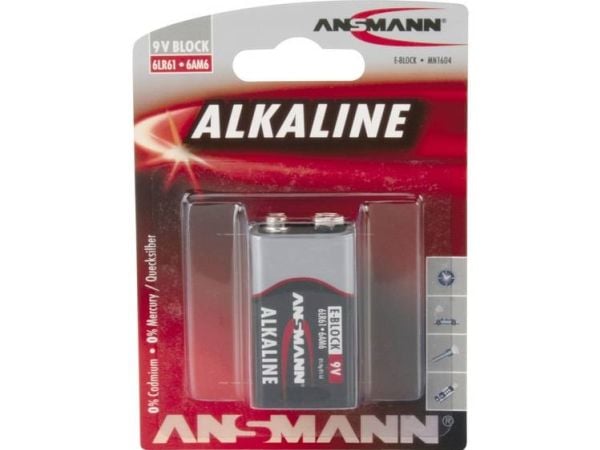 ANSMANN RED LINE - Batteri 9V - alkaliskt