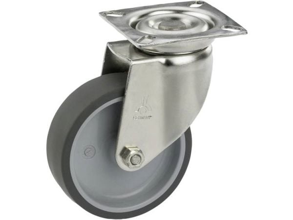 Dörner + Helmer 770160, Svart, Grå, Metallisk, 40 kg, Termoplastisk elastomer (TPE), Plast, Hylselager, 5 cm
