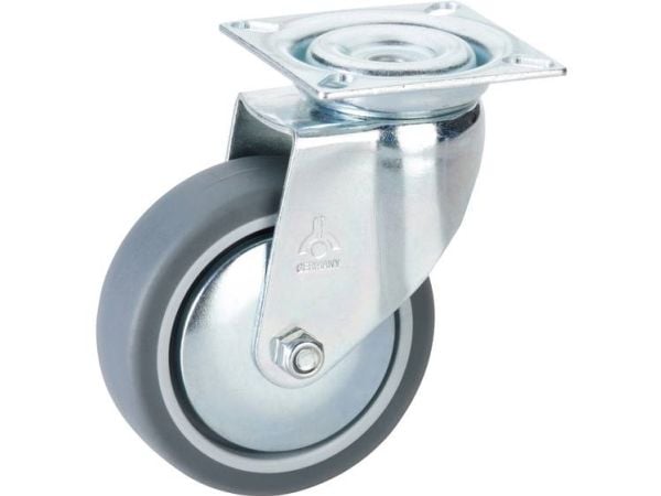 Dörner + Helmer 770200C, Svart, Metallisk, 50 kg, Termoplastisk elastomer (TPE), Kulelager, 7,5 cm, 6 cm