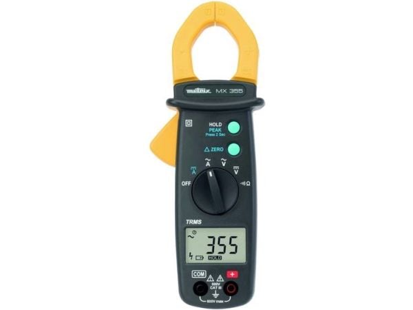 Metrix MX0355Z digital strømtang CAT III 600 V display (tall): 6000