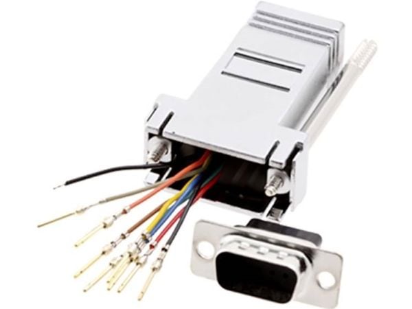 encitech DA15-SMJ8-M-K-RC D-SUB-adapter D-SUB-kontakt 15-pins til RJ45-tilkoblinger 8p8c, 1 stk