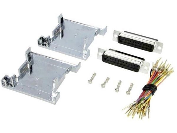 encitech GA-1515-MF-LG-K D-SUB-adapter D-SUB-plugg 15-pols - D-SUB-hunstik 15-pols 1 stk