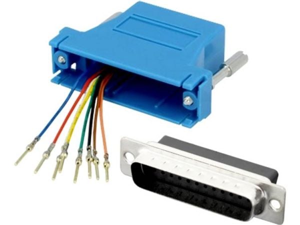 encitech DA9-PMJ8-K-B-RC D-SUB-sovitin D-SUB-liitin 9-nastainen - RJ45-liittimet 8p8c 1 kpl