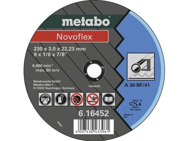 Metabo 616452000, Kutteskive, Flatt senter, Stål, Metabo, 2,22 cm, 23 cm