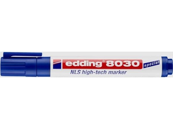 edding 8030 NLS high-tech - Markering - permanent - blå - 1.5-3 mm