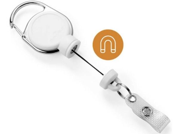 ID-kortholder Yoyo Durable hvid - ekstra stærk