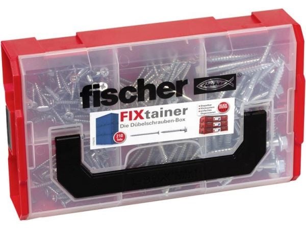 Fischer 553347, Ruuvipakkaus, Metalli, Betoni, Kuitulevy, Kipsilevy, TX40, Laatikko, 210 kpl